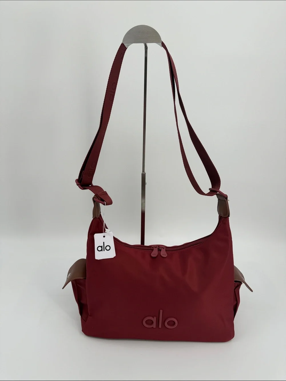 ALO Yoga Burgundy Crossbody Shoulder Bag